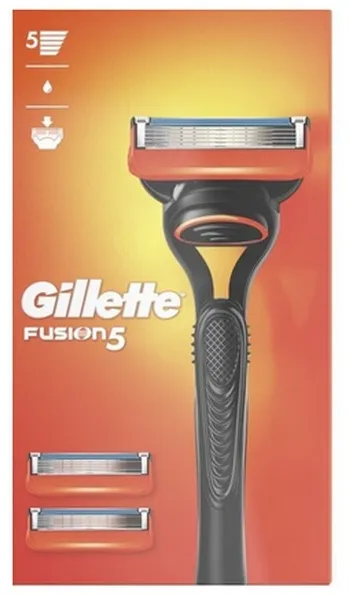 Gillette - Fusion5 Rakapparat + 3 utbytbara blad
