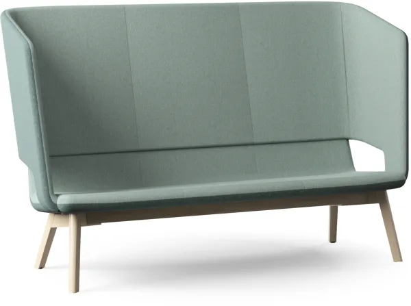 Twist & Sit Soft - hög lounge-soffa för 3 personer med ben