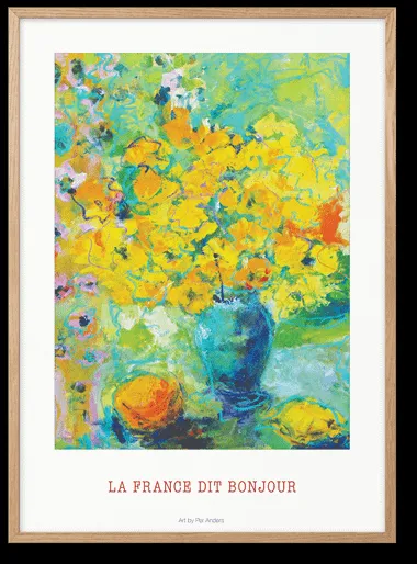 Peléton La France Dit Bonjour 50x70 Affisch